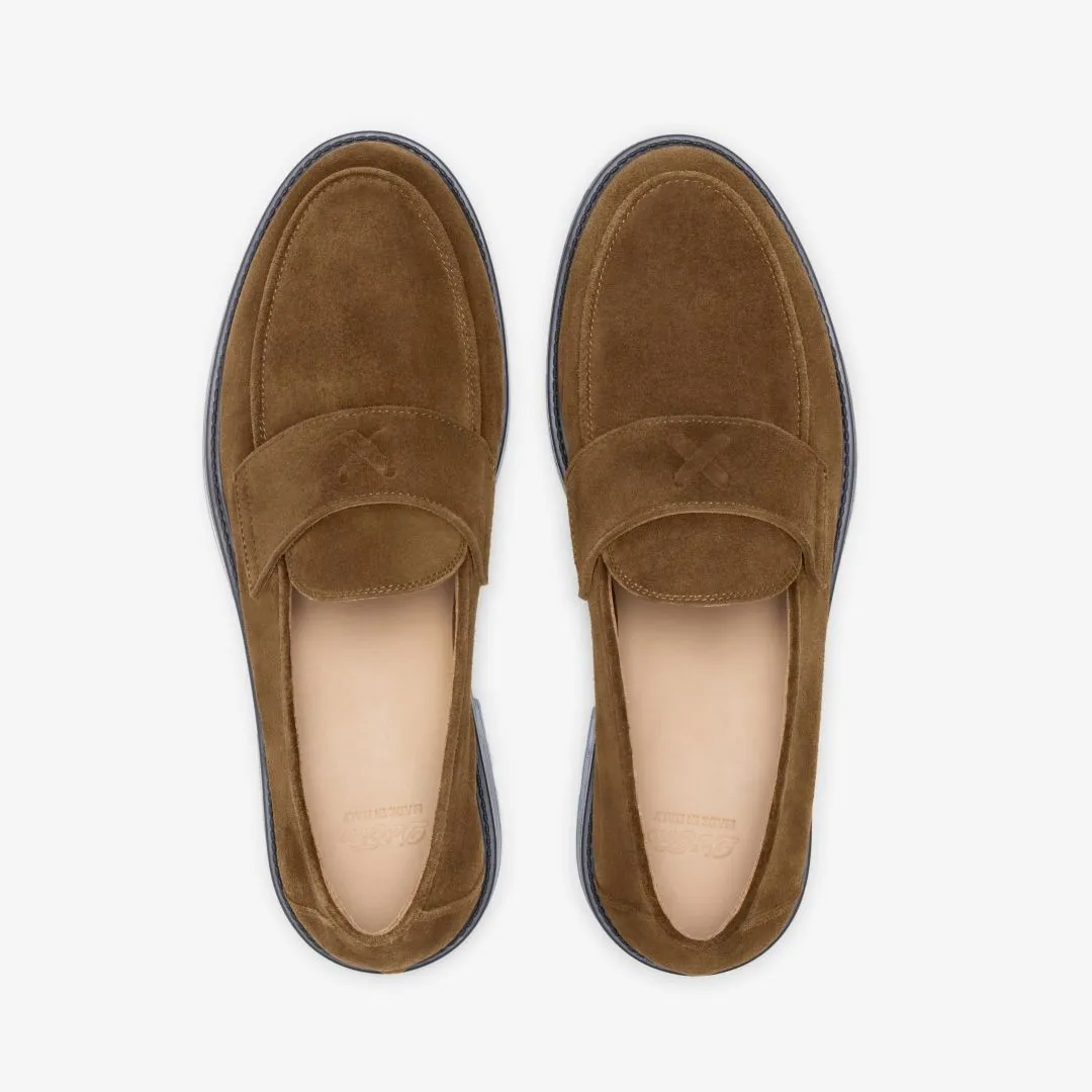 Men's Brown Suede Lug Centesimo