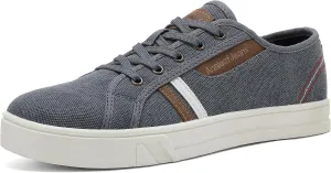 Mens Canvas Sneakers Casual Shoes Low Top Lace Up Shoes