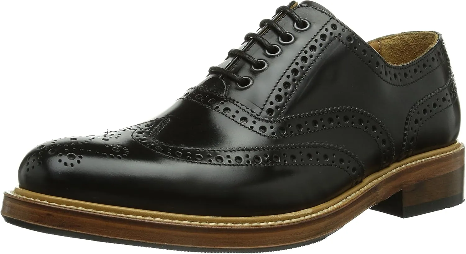 Men's Flats Brogue Low Lace-Up Shoes