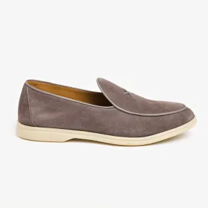 Men's Grigio Suede Viaggio Loafer From Del Toro Shoes