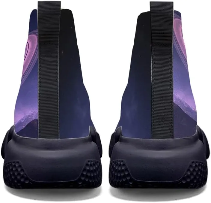 Men's Lightweight Running Shoes Casual Tennis Sports Breathable Knit Walking Non-Slip On Socks Women Sneakers Starry Sky Painted Graffiti