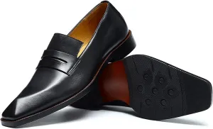 Men's Premium Business Casual Leather Shoe for Office, Wedding & Formal Events Breathable Oxfords with Arch Support