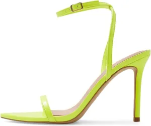 miss left Womens Open Pointed Toe Super High Heel Sandals Narrow Strap Buckle Stiletto Heels Pumps Chic Cocktail Club Dress Shoes Size 4-16 US