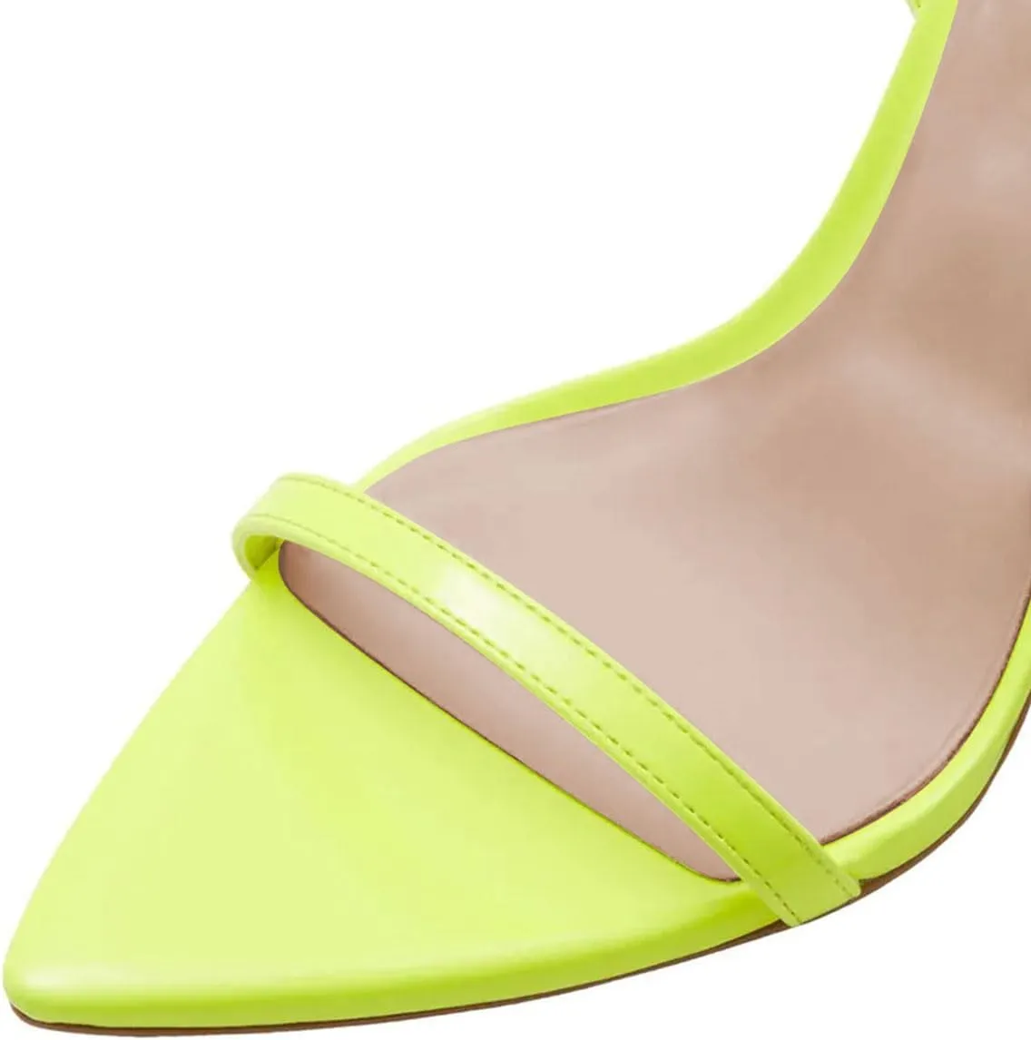 miss left Womens Open Pointed Toe Super High Heel Sandals Narrow Strap Buckle Stiletto Heels Pumps Chic Cocktail Club Dress Shoes Size 4-16 US