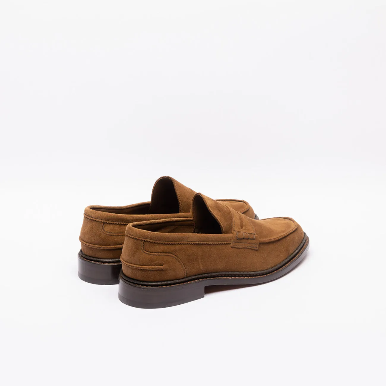 Mocassino penny Tricker's Adam in camoscio marrone (Cubana suede)