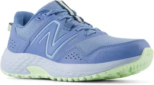 New Balance Women's 410 V8 Trail Running Shoe, Blue Laguna/Light Chrome Blue/Melon Water, 11
