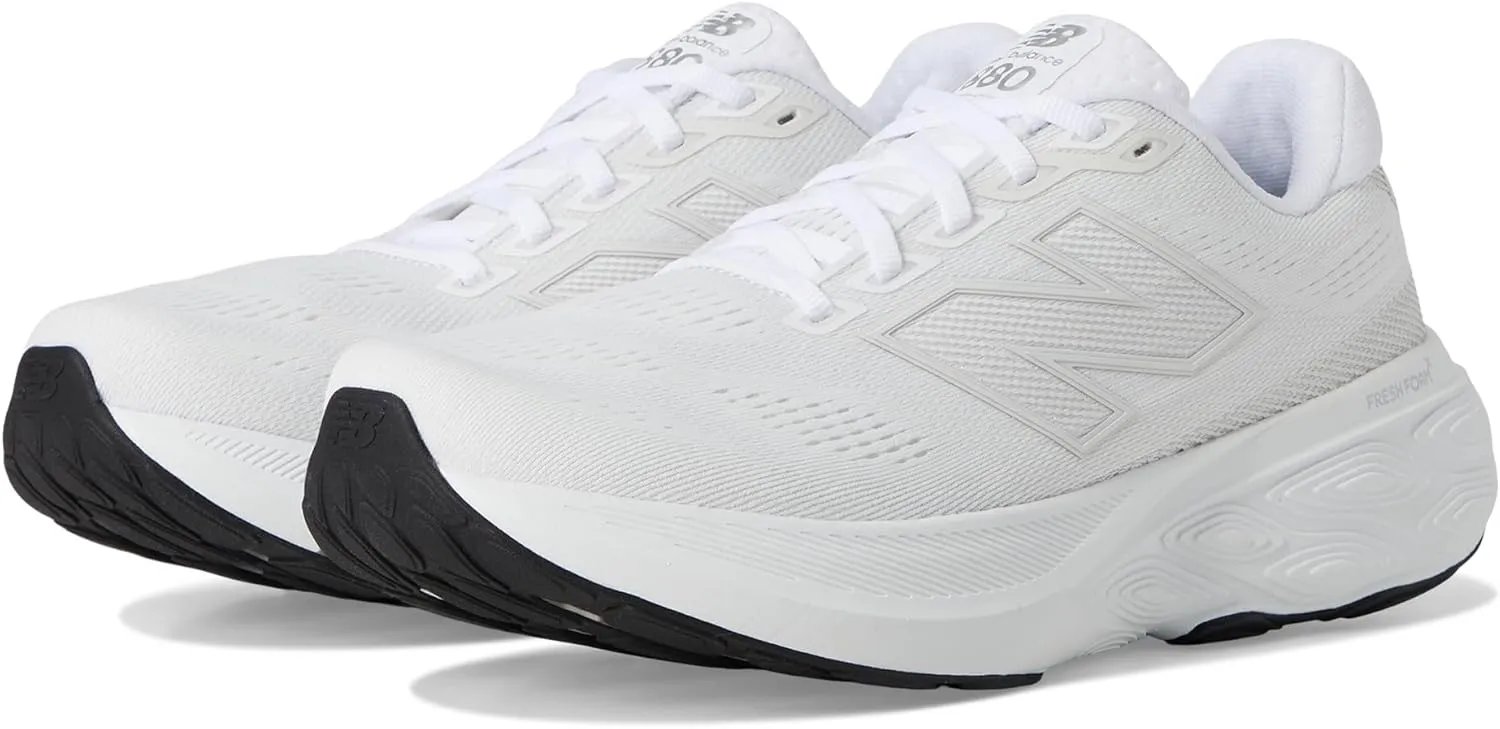 New Balance Women's Fresh Foam X 880 V15 Running Shoe, White/Sea Salt/Black, 6 Wide