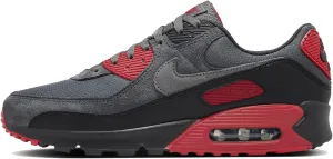 Nike Air Max 90 Men's Shoes (DM0029-007, Black/Iron Grey/Fire Red/Smoke Grey) Size 11