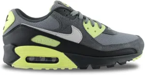 Nike Air Max 90 Men's Shoes (DM0029-012, Smoke Grey/Light Lemon Twist/Black/Photon Dust) Size 9