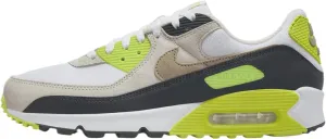 Nike Air Max 90 Men's Shoes (DM0029-107, White/Cyber/Dark Smoke Grey/Khaki) Size 10.5