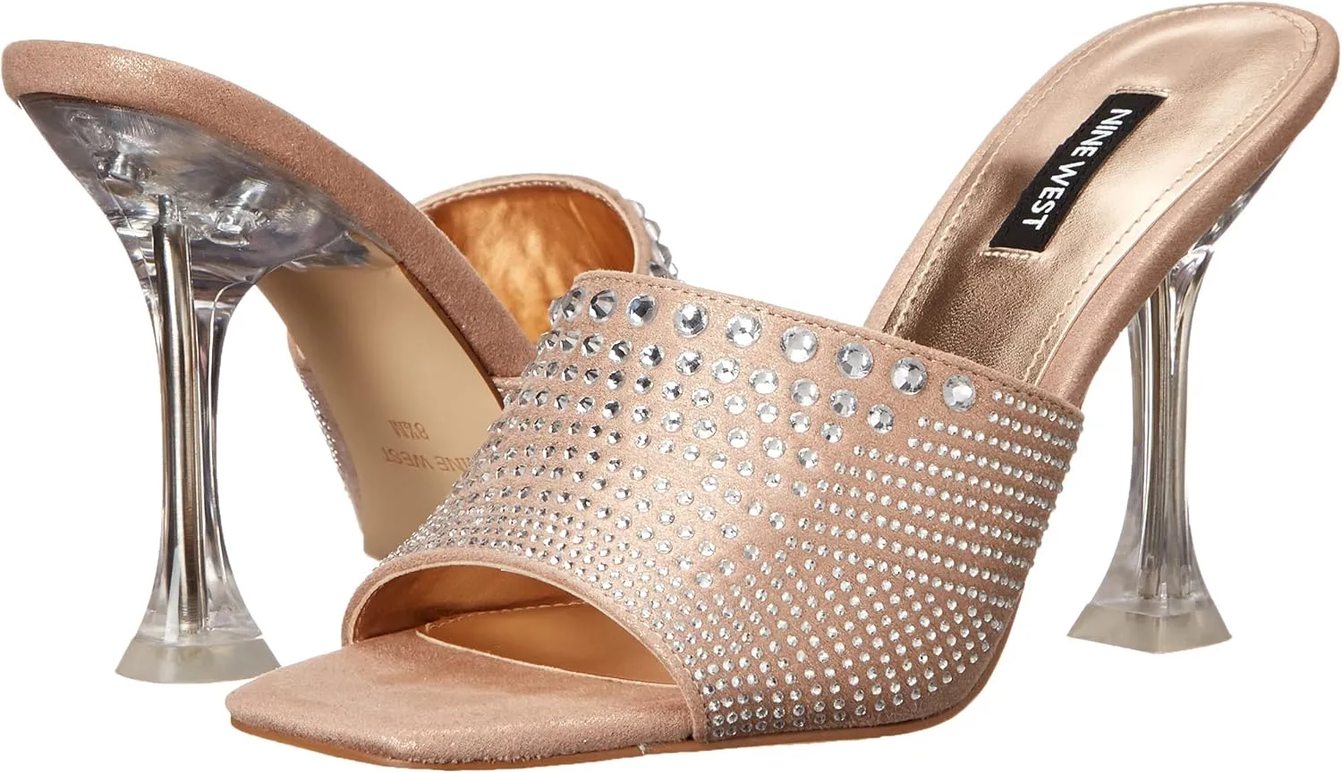 Nine West Women's Ziptip Rhinestone Heeled Sandal