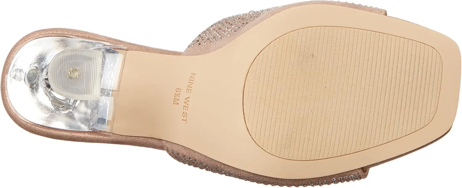 Nine West Women's Ziptip Rhinestone Heeled Sandal