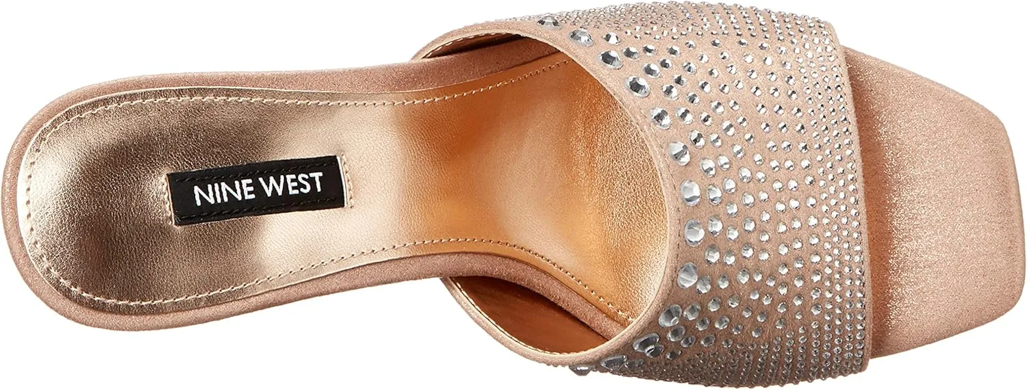 Nine West Women's Ziptip Rhinestone Heeled Sandal
