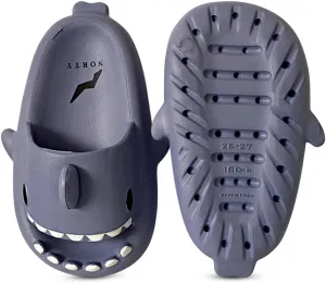 NORTY Boys Girls Unisex Toddler to Big Kid Lightweight Novelty Shark Slide Slipper