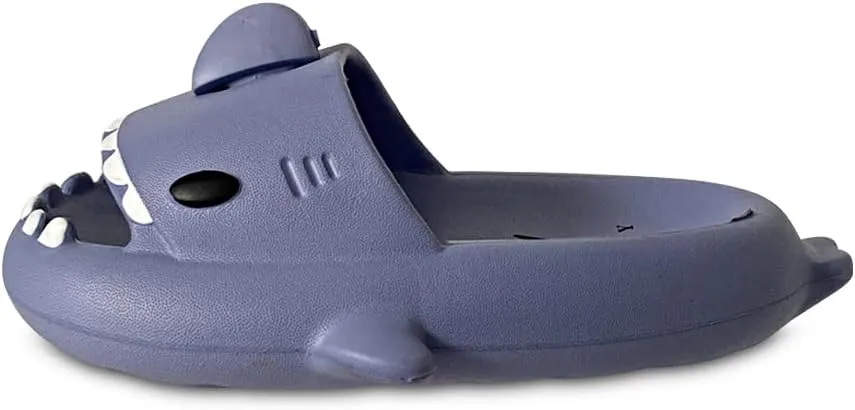 NORTY Boys Girls Unisex Toddler to Big Kid Lightweight Novelty Shark Slide Slipper