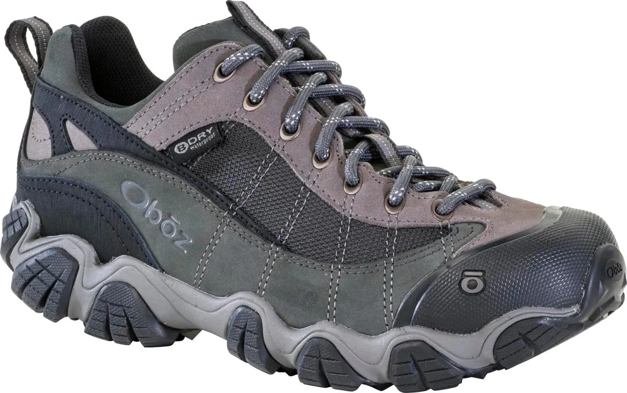 Oboz Men's Firebrand II Low B-Dry, Gray, 11.5 Wide