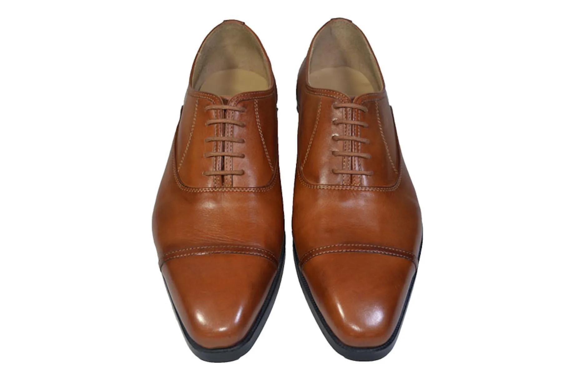Onyx Cognac Lace Up