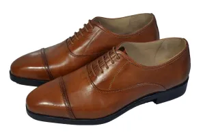 Onyx Cognac Lace Up