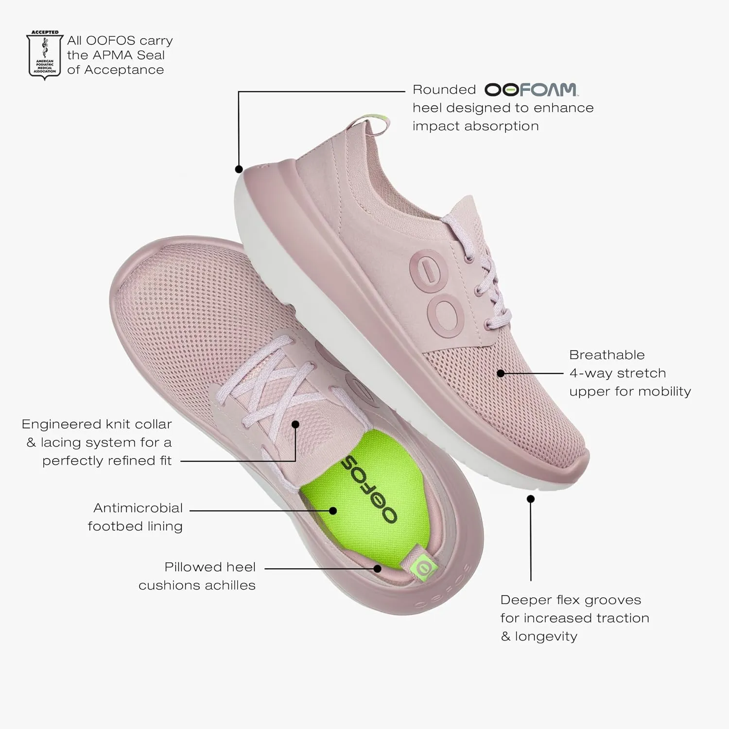 OOFOS Women's Oomy Stride Sneaker