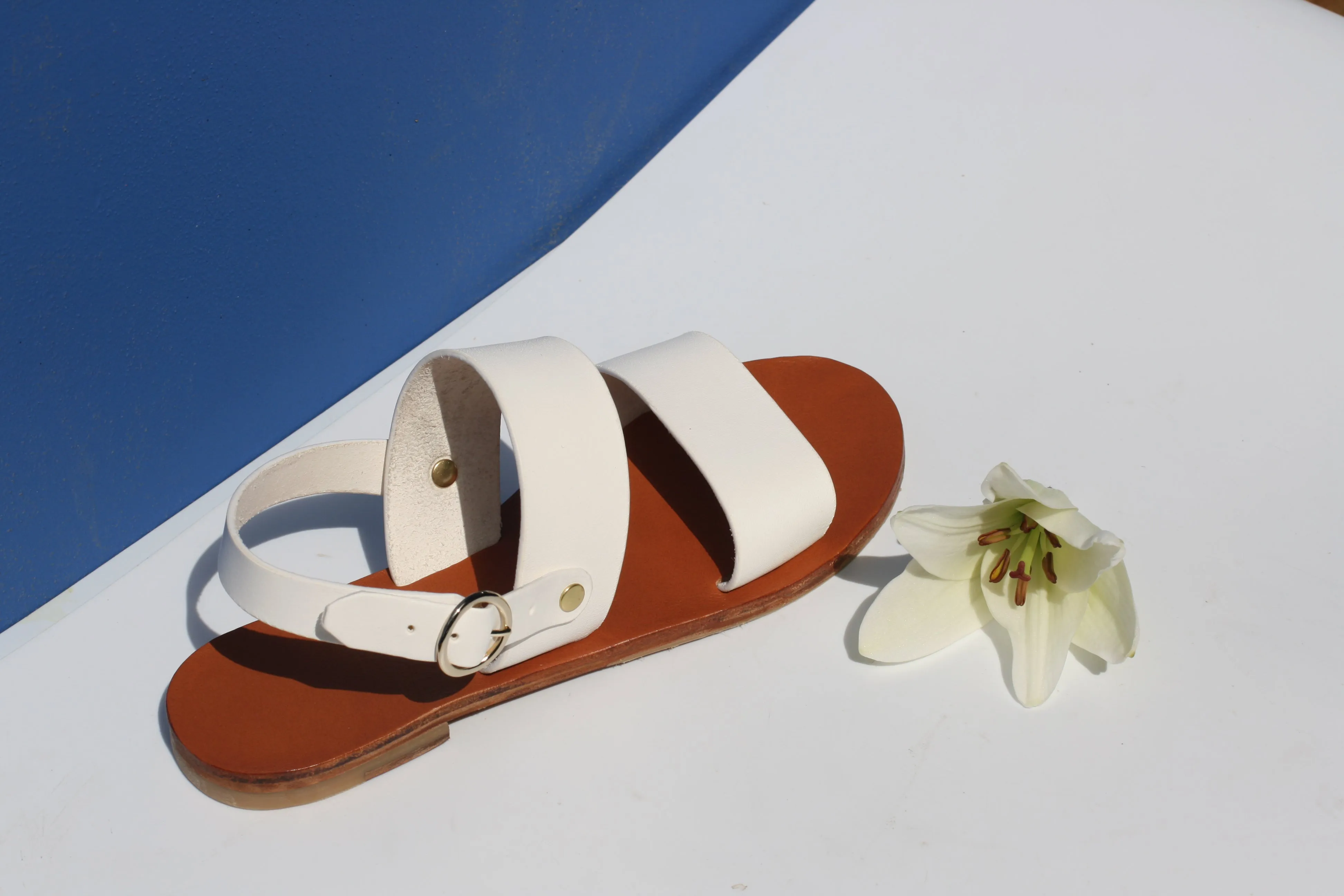 Party Bride - Camel Sole - Slingback Two-Strap Sandals