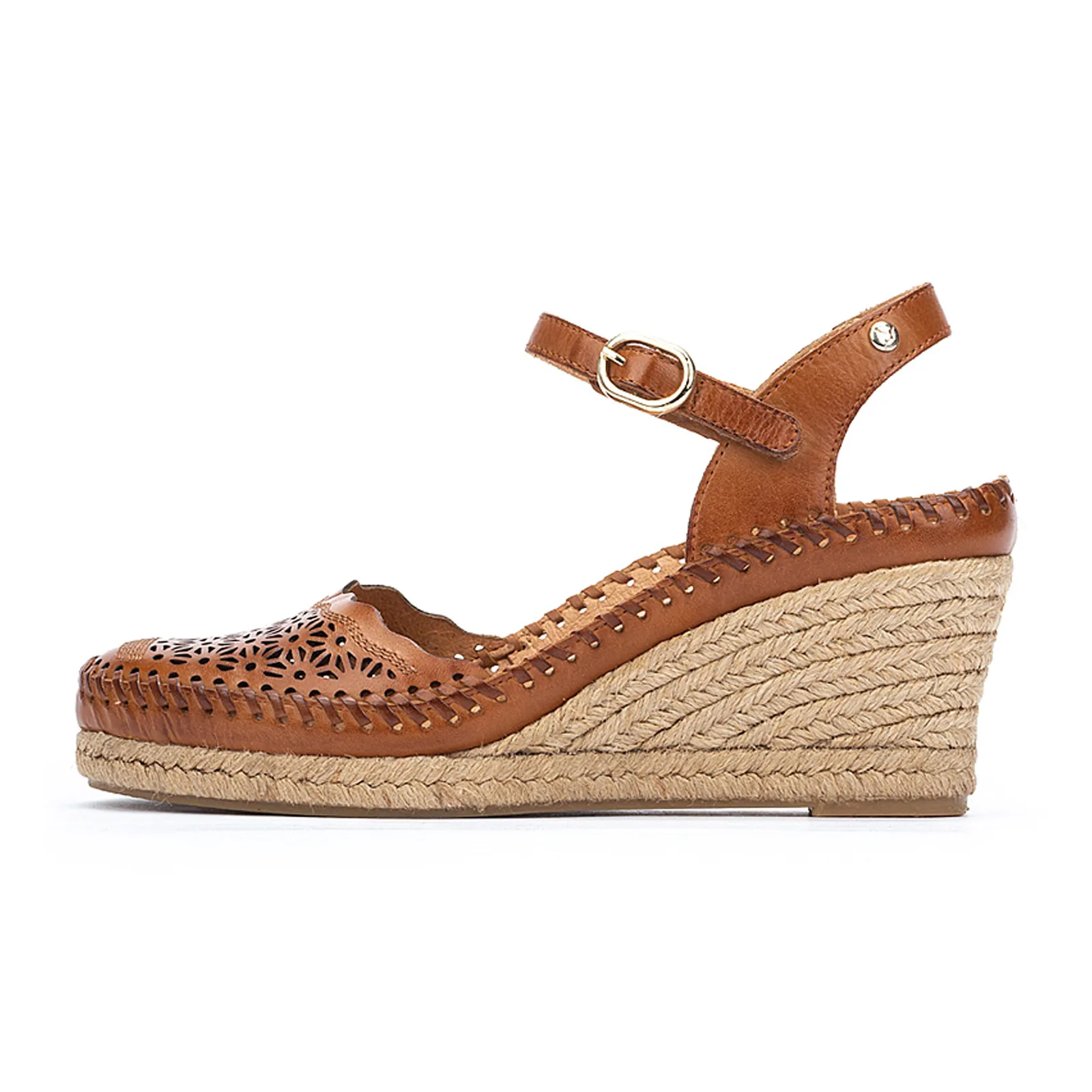 Pikolinos Vila W9Y-1508 Wedge Sandal (Women) - Brandy Leather