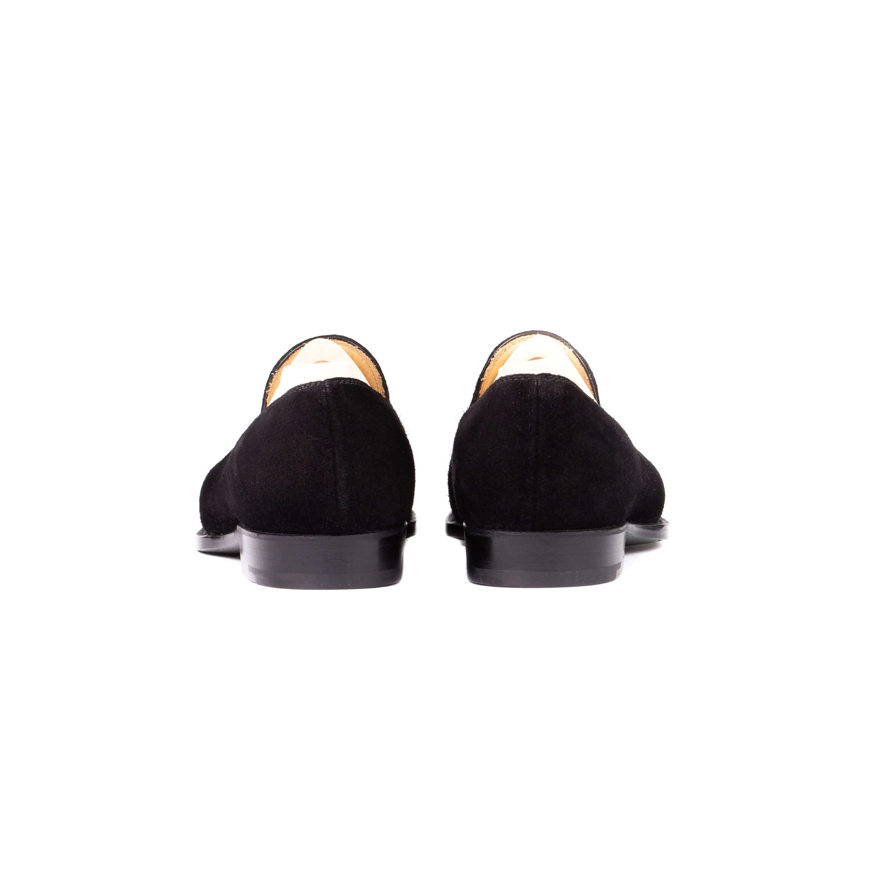 Plain Loafer in black Janus suede leather