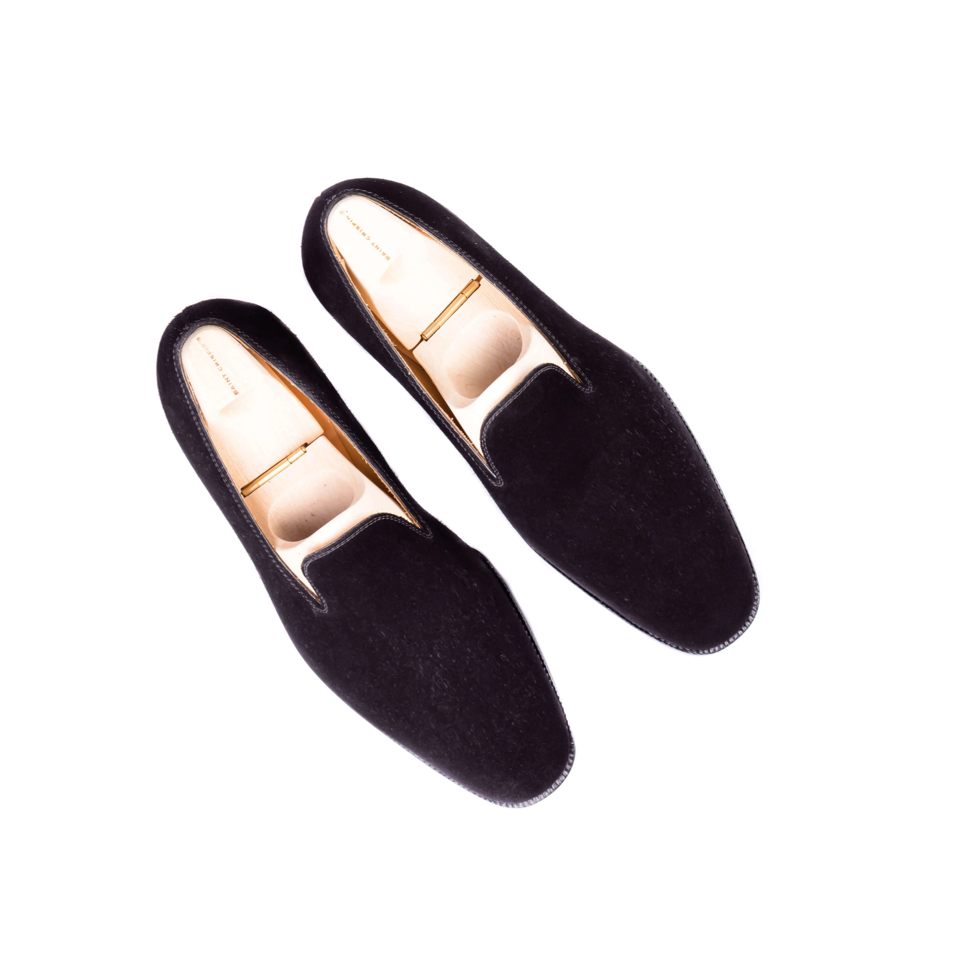 Plain Loafer in black Janus suede leather