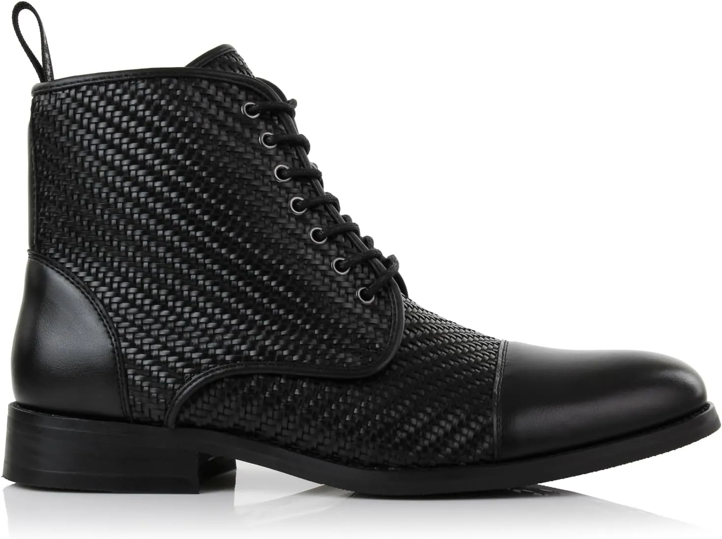 Polar Fox Brooke MPX806061 Grey Woolen and Leather Lace-up Fashion Chukka Boots with Zipper Closure