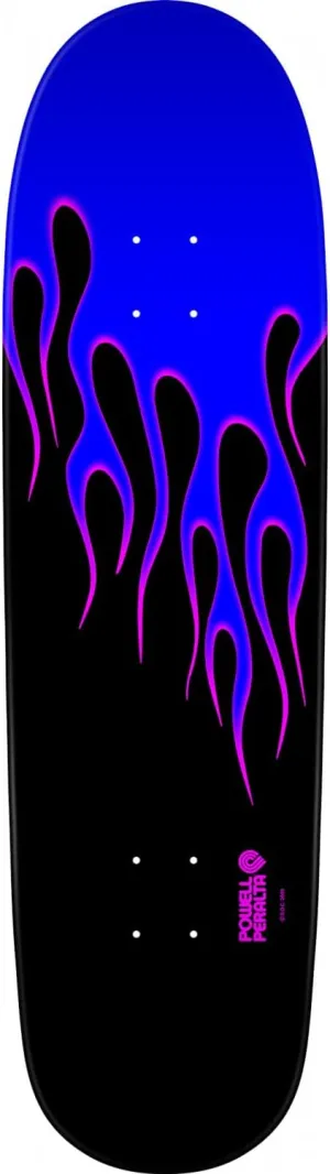 Powell Peralta NITRO Hot Rod Flames Skateboard Deck Blue/Black - 9.33 X 33.25