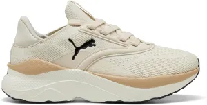 PUMA Women's Softride Mayve WN's Street Running Shoe, Alpine Snow Warm White PUMA Black, 9 Women