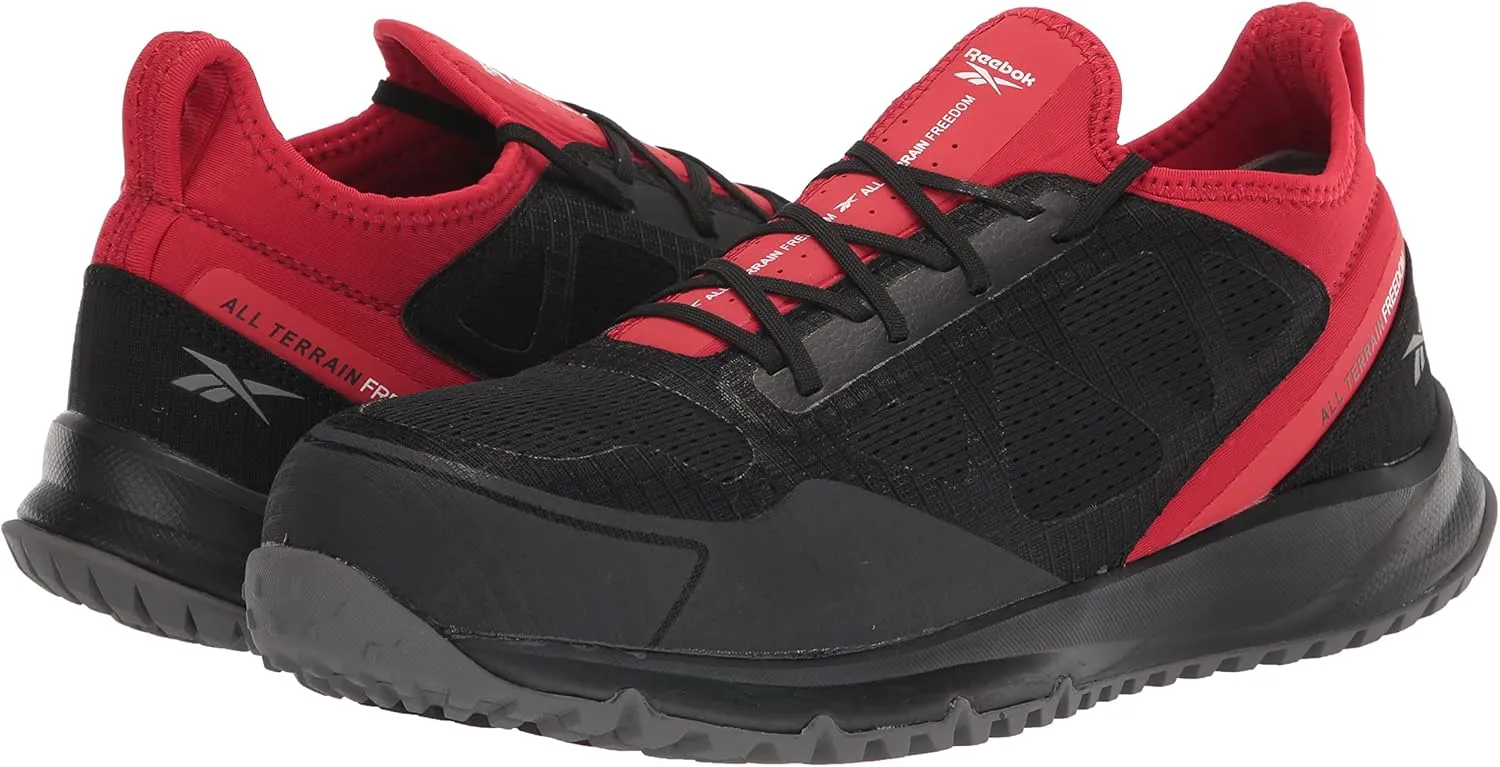 Reebok Men's Rb4090 All Terrain Safety Steel Toe Trail Running Work Shoe Black