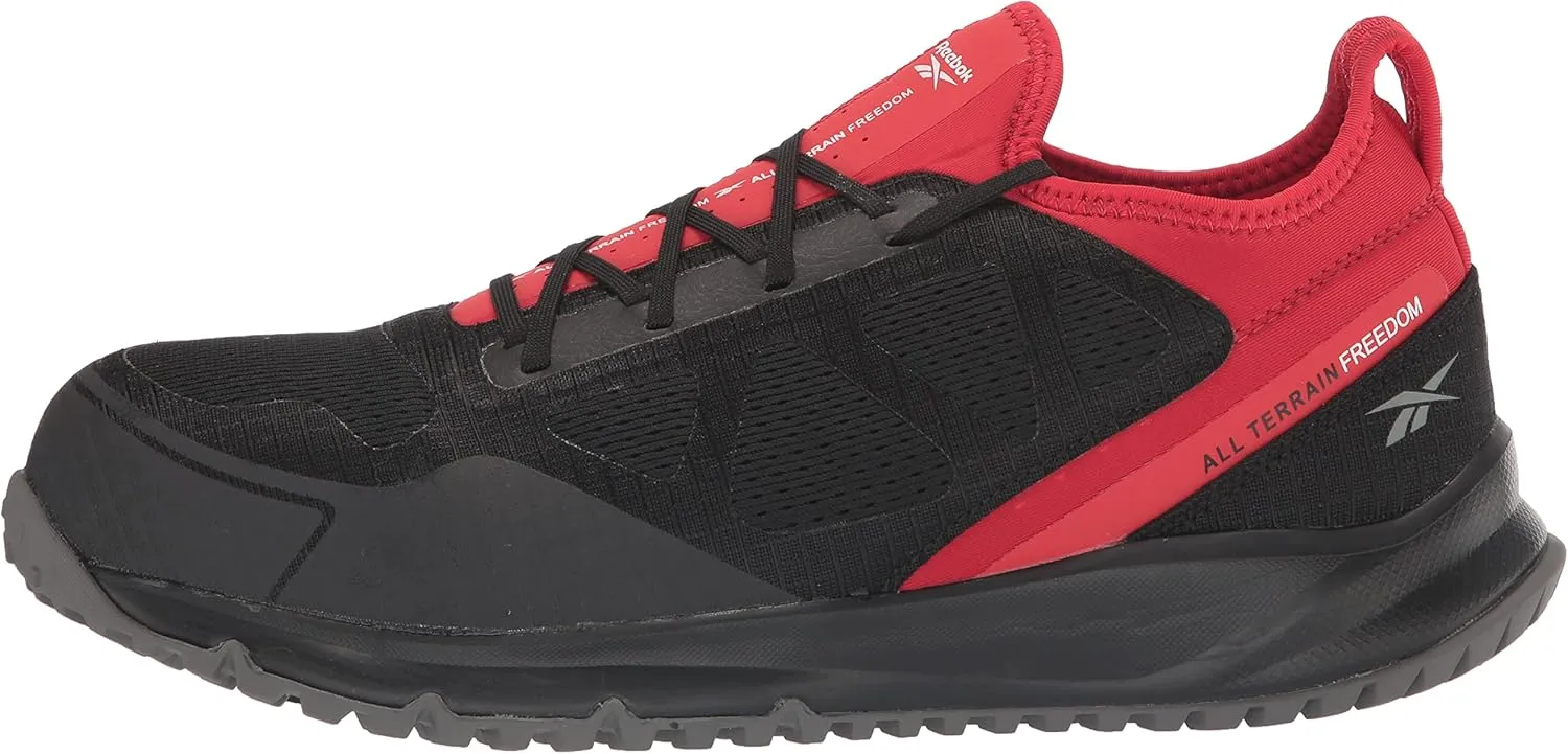 Reebok Men's Rb4090 All Terrain Safety Steel Toe Trail Running Work Shoe Black