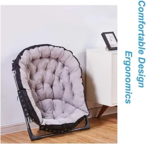 Renovation House Folding Sun Loungers Moon Chair Padded Camping Chairs Outdoor Leisure Stools Foldable Portable | Fishing Chair