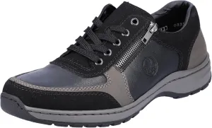 Rieker Men's 3322 Lace-Up Shoes, Black Graphite Black 03322 00, 7.5 Men