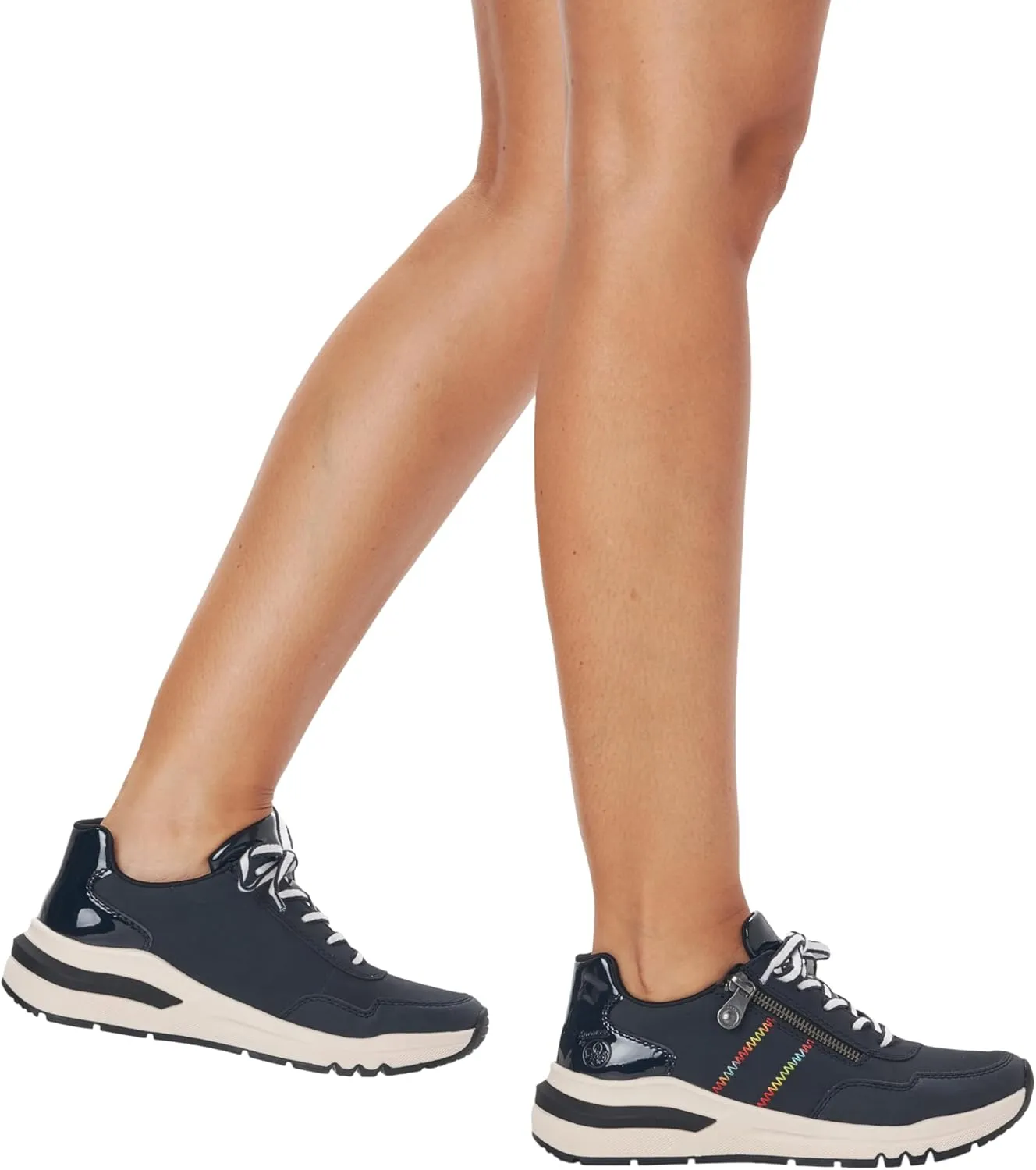 Rieker Women's comfortable shoes, M6601, women's lace-up shoes, loose insole