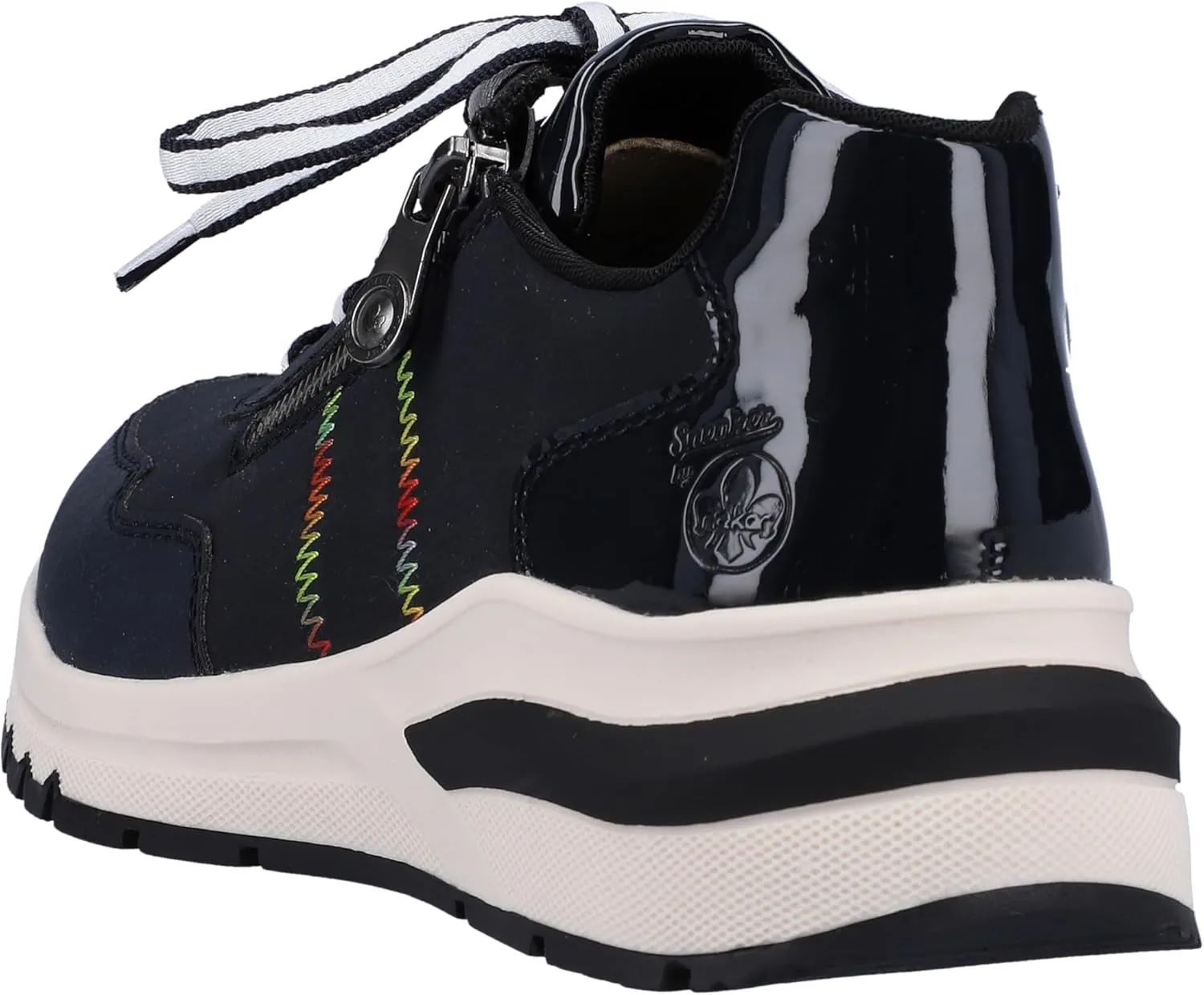 Rieker Women's comfortable shoes, M6601, women's lace-up shoes, loose insole