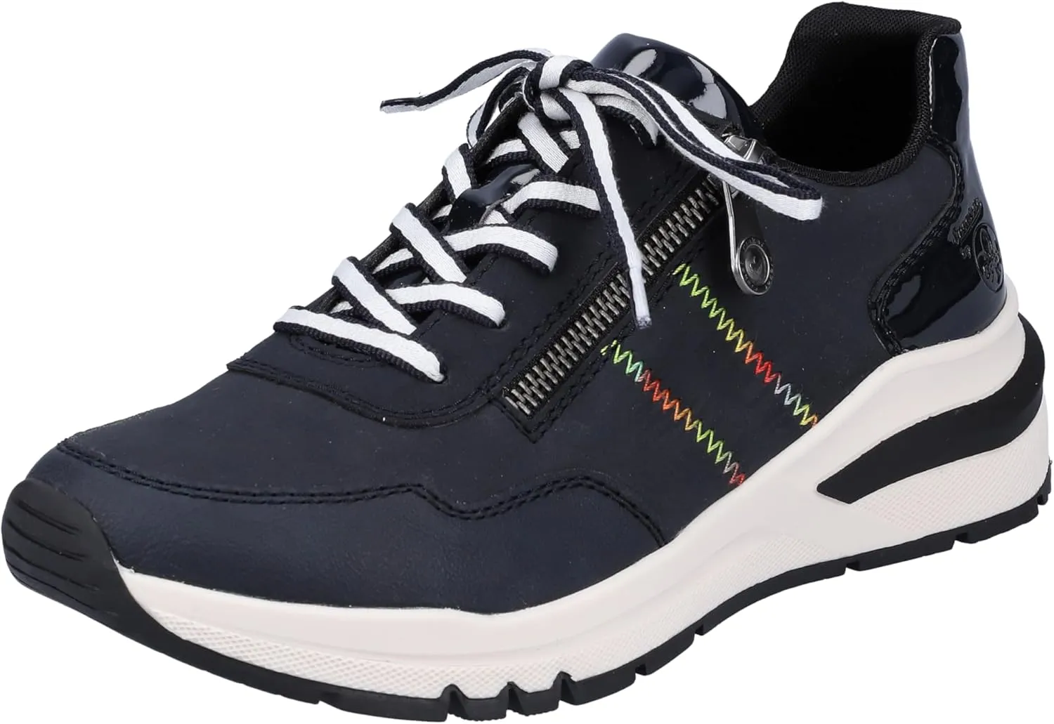 Rieker Women's comfortable shoes, M6601, women's lace-up shoes, loose insole