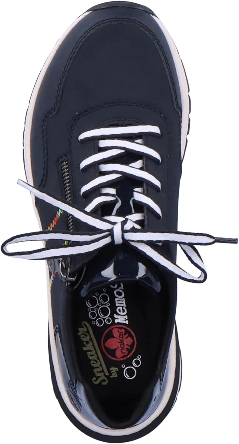 Rieker Women's comfortable shoes, M6601, women's lace-up shoes, loose insole