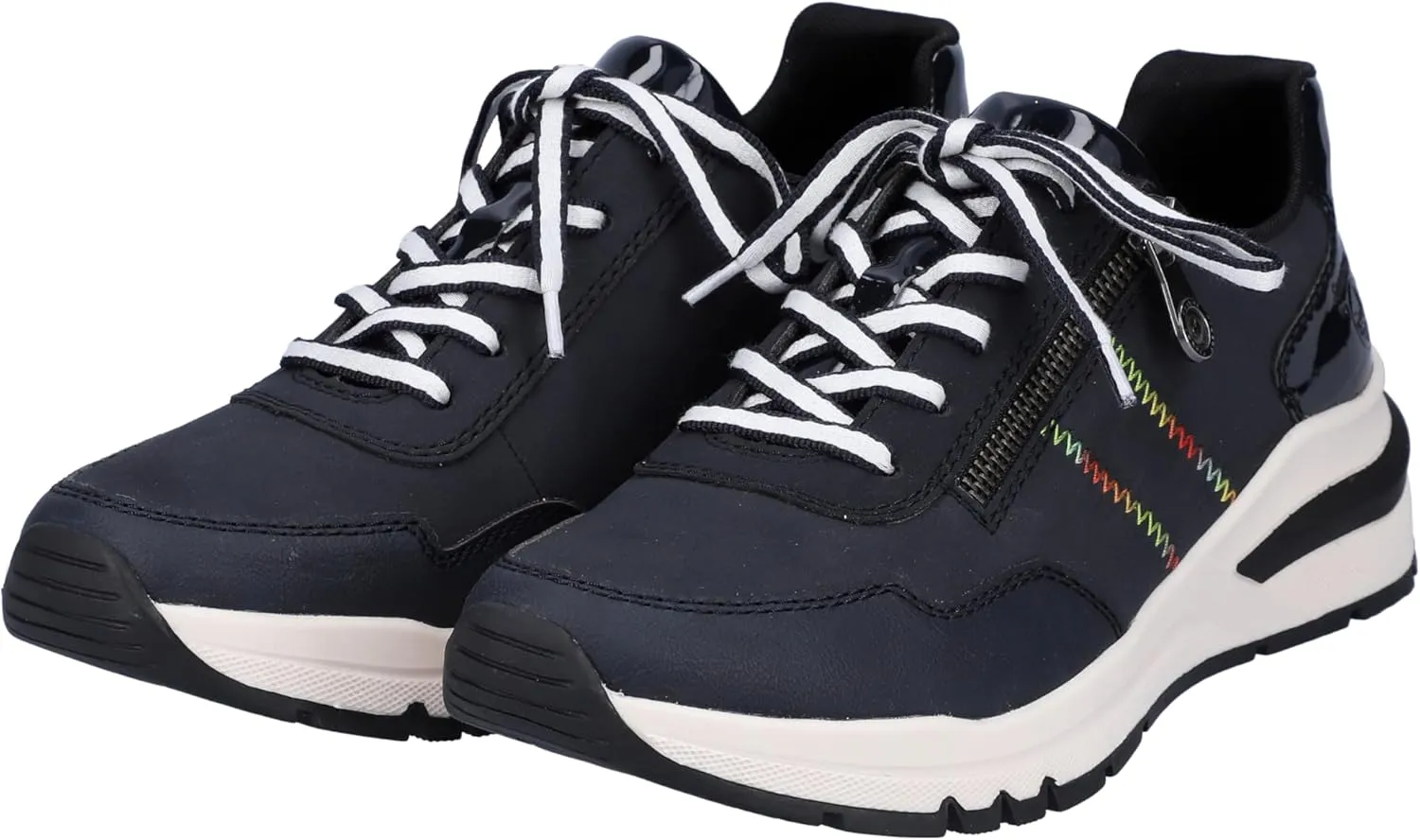 Rieker Women's comfortable shoes, M6601, women's lace-up shoes, loose insole