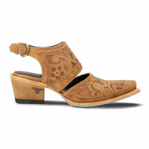 Robin Tooled Inlay Snip Toe Slingback Mules