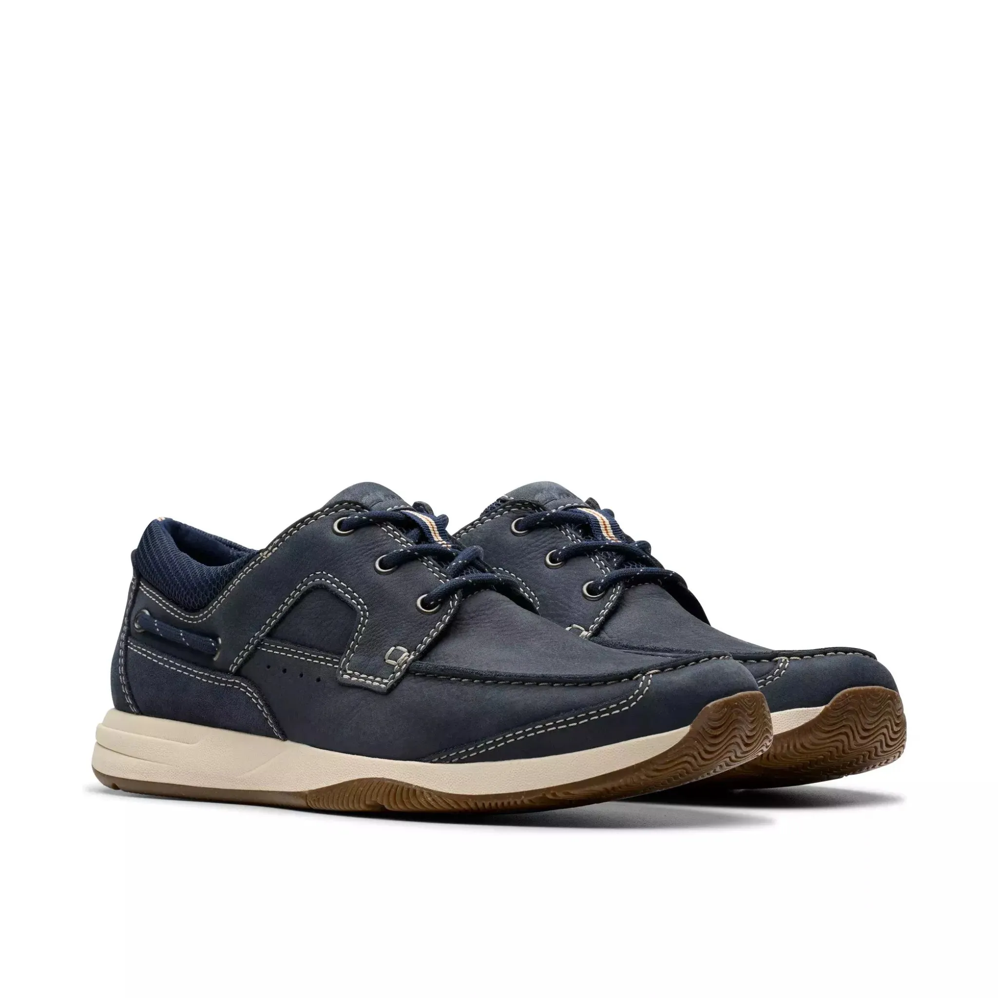 'Sailview Lace' men's lace-up shoe - Blue