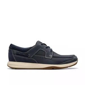 'Sailview Lace' men's lace-up shoe - Blue