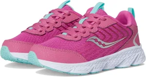 Saucony Wind 3.0 (Little Big Kid) Sneaker, Pink, 1 Wide US Unisex