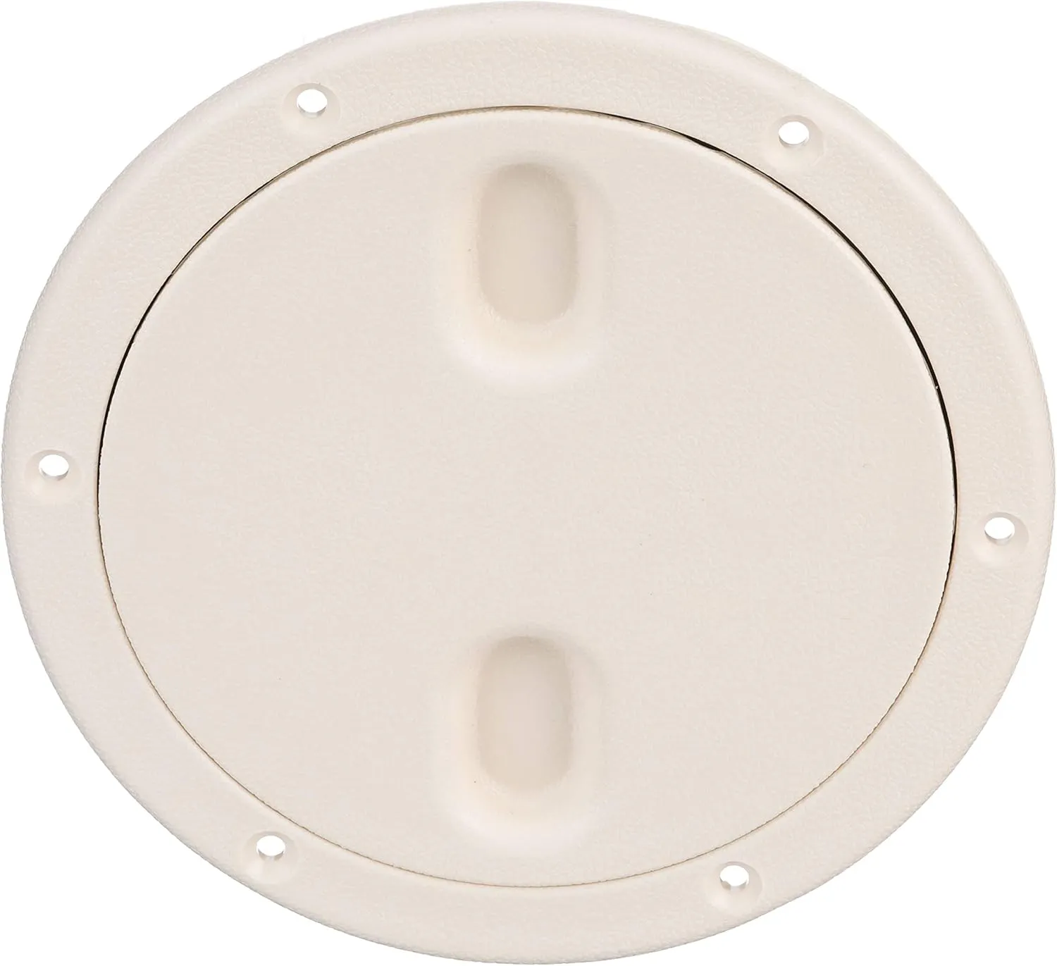 Seachoice Twist 'N' Lock Marine Boat Deck Plate, White Finish, Up to 6-1/2 in.