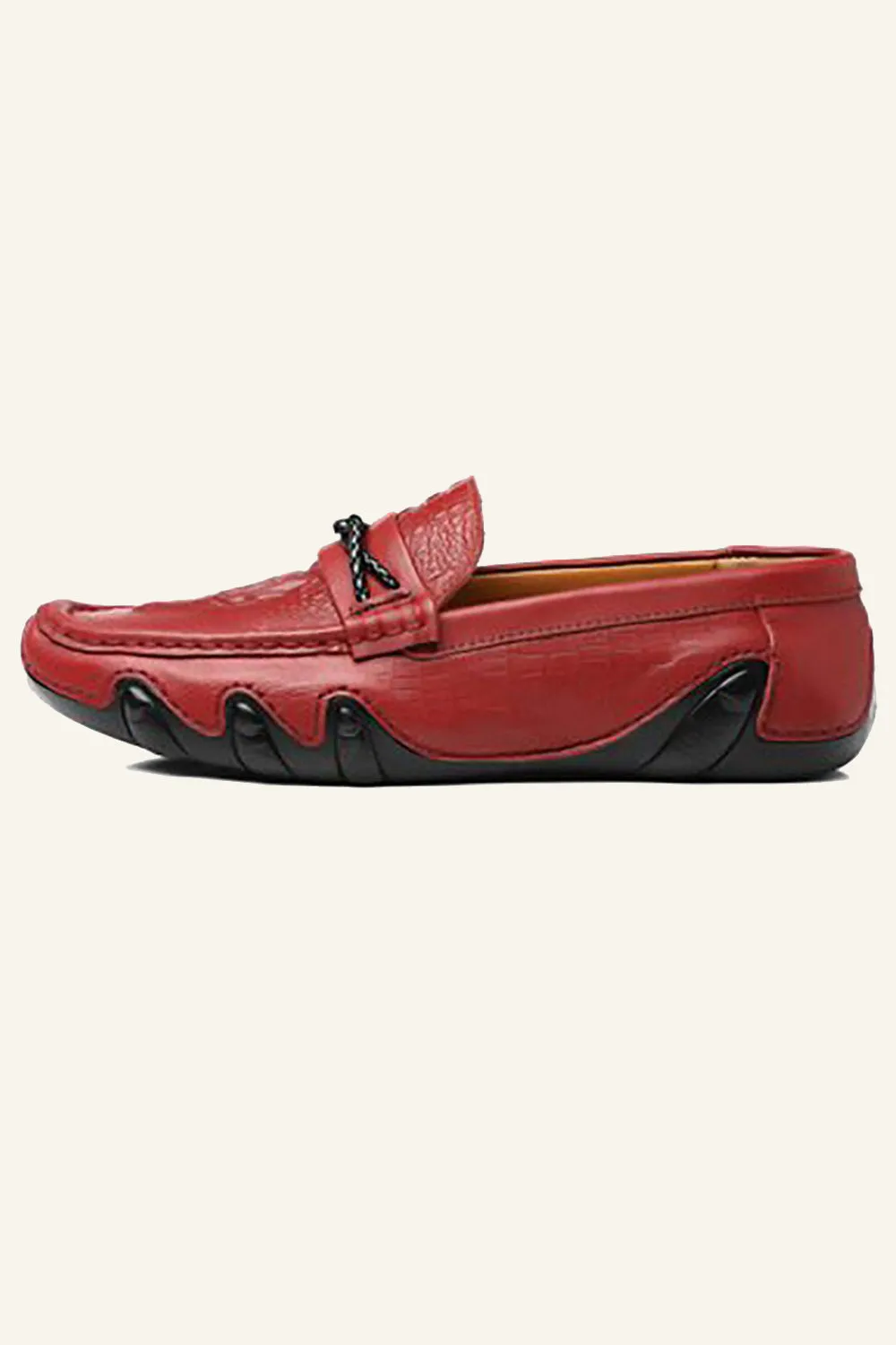 Set of Feet Breathable Slip On Men's Shoes