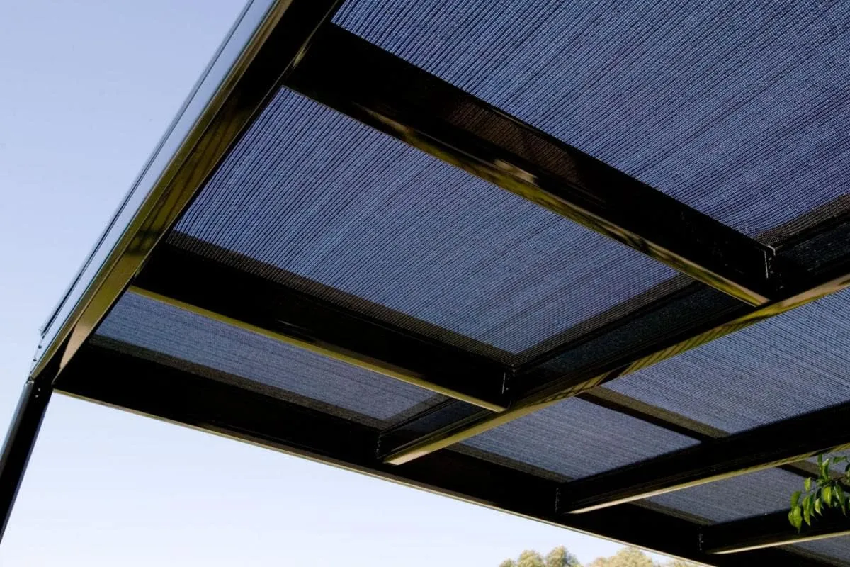 Shatex 90% Shade Fabric 6x20ft Sun Shade Cloth with Grommets for Pergola Cover Canopy Black, 12 Bungee Balls