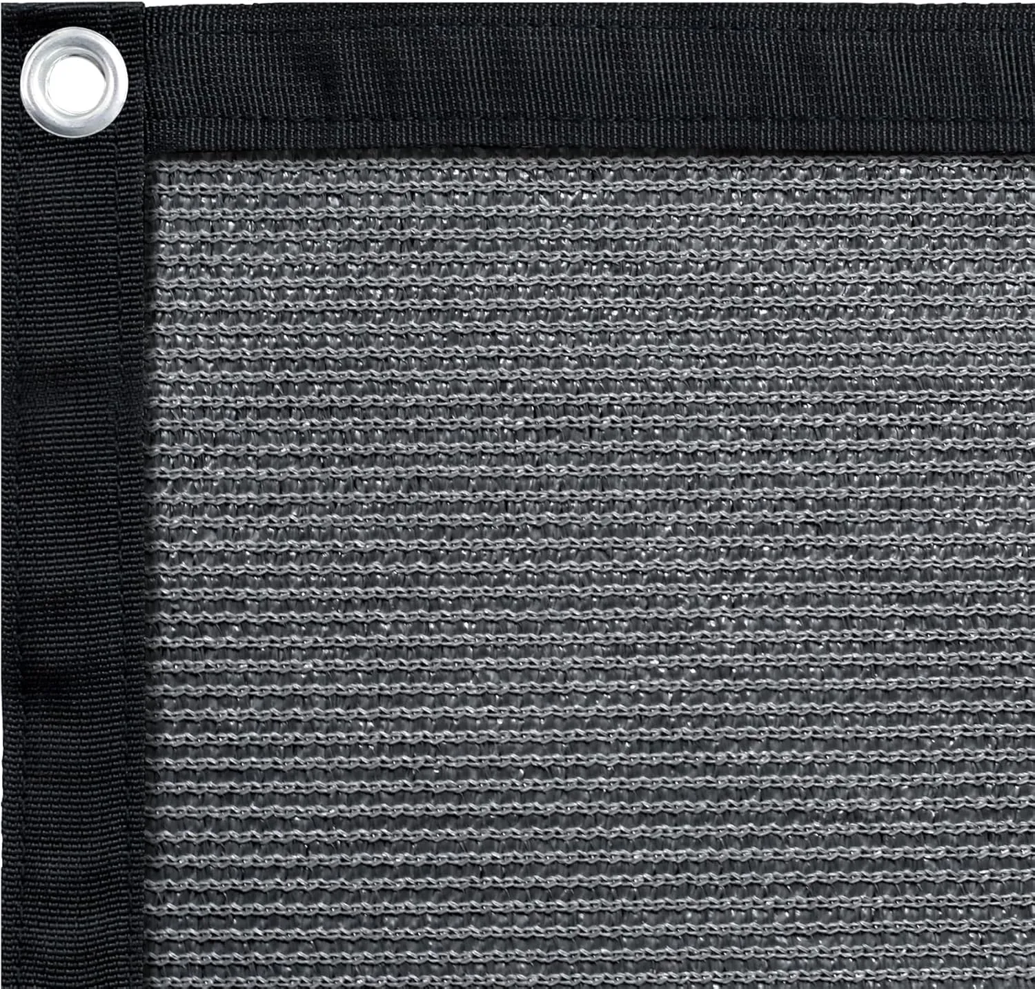 Shatex 90% Sun Shades for Patios 10x 10 ft Shade Fabric Sun Shade Cloth Taped Edge with Grommets Sun-Block Mesh Shade for Pergola Cover Canopy Grey, 12 Bungee Balls