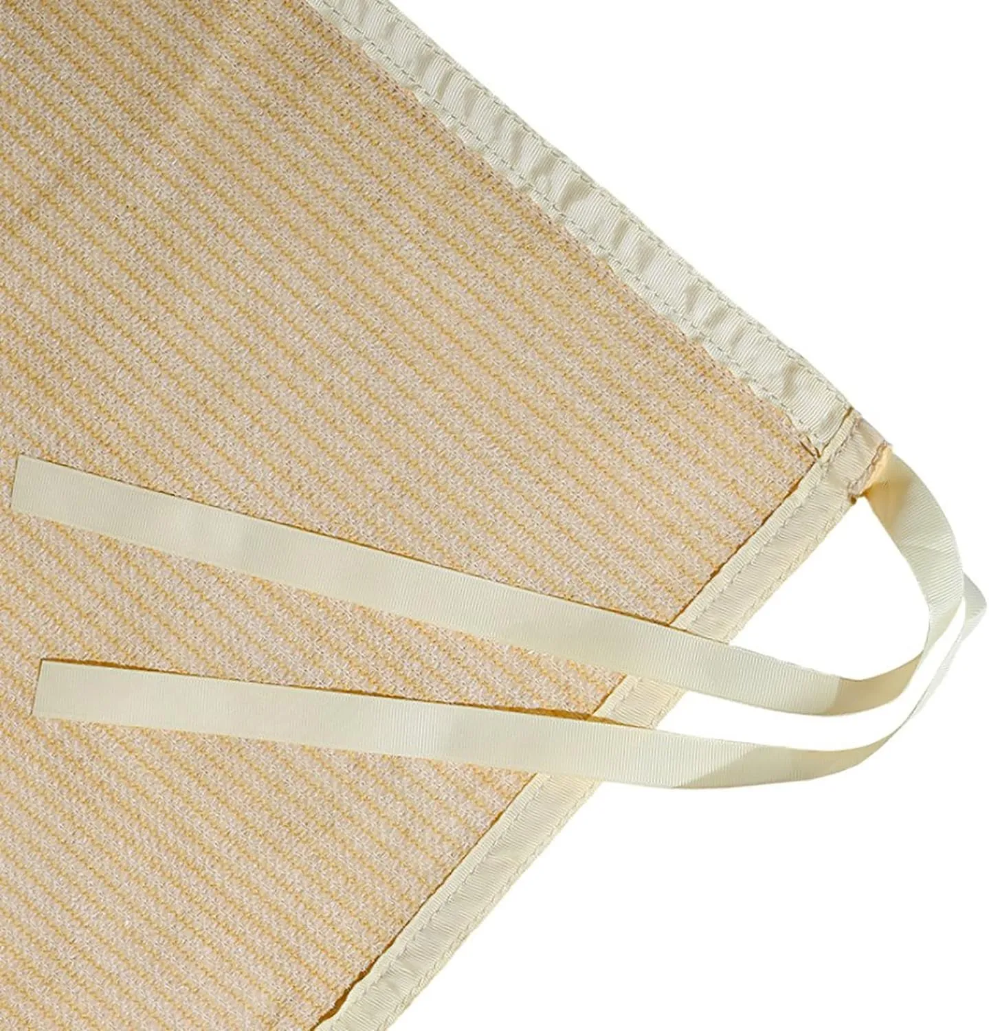 Shatex Shade Panel 10' x 18' Block 90% of Sunlight with Ready-tie up Ribbon for Pergola Gazebo Porch, Wheat