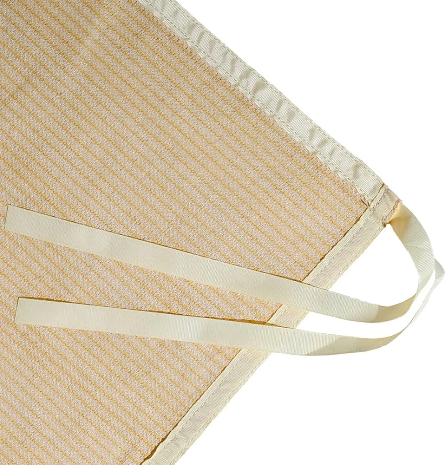 Shatex Shade Panel 12' x 12' Block 90% with Ready-tie up Ribbon for Pergola Gazebo Porch, Wheat
