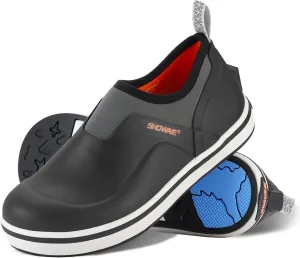 Showave Kid's Deck Shoes Waterproof Rain Shoes for Boys and Girls Breathable Non-slip Rubber Mud Boots Low Cut Design for Outdoor Fishing Walking